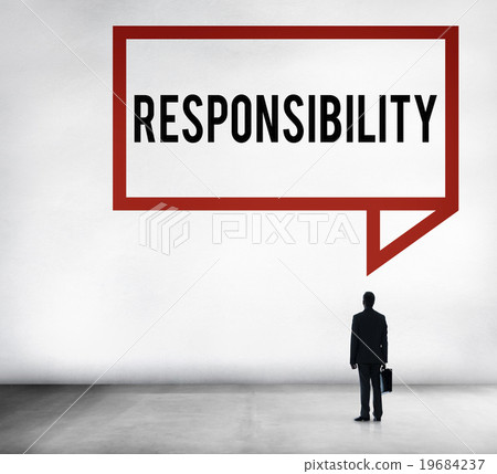 图库照片: responsibility obligation duty roles job concept