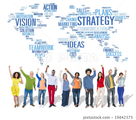 图库照片: strategy analysis world vision mission planning