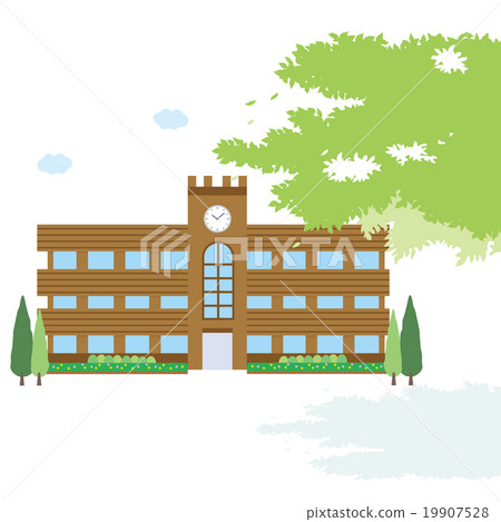 插图素材 学校 学校建筑 中学