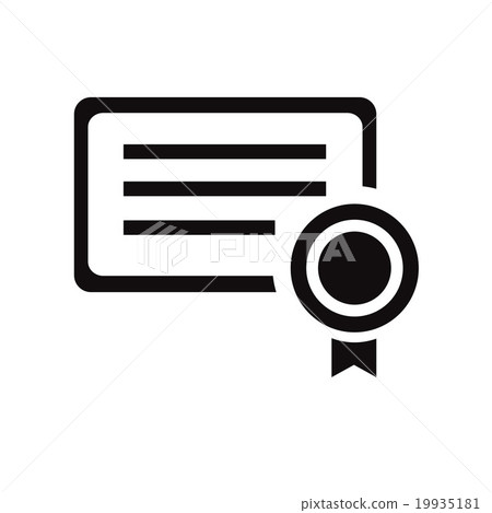 插图素材: award icon isolated on white background