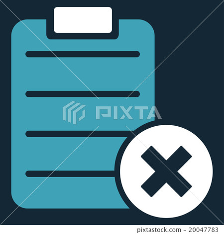 插图素材: reject form icon