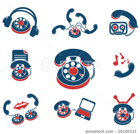 telephone number,telephonenumber 图库插图: telephone icons