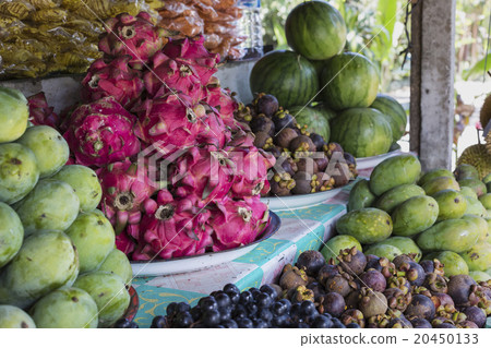 图库照片: fruit market in bali, indonesia.