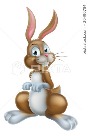 插图素材: cartoon easter bunny rabbit