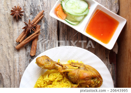 图库照片: chicken biryani with rice indian food