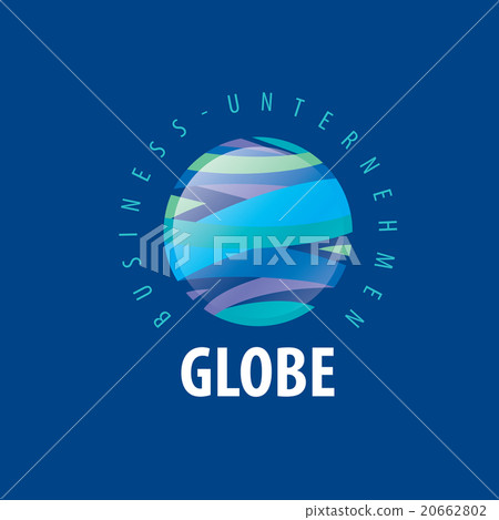 图库插图: earth logo template. globe sign.