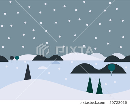 snowycartoon,cartoonnetwork 图库插图: seamless cartoon nature snowy landscape, vector