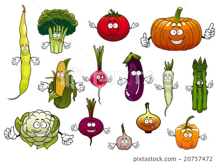 插图 healthy cartoon happy farm vegetables 首页 插图 姿势/表情