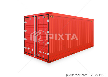 插图素材: cargo container vector