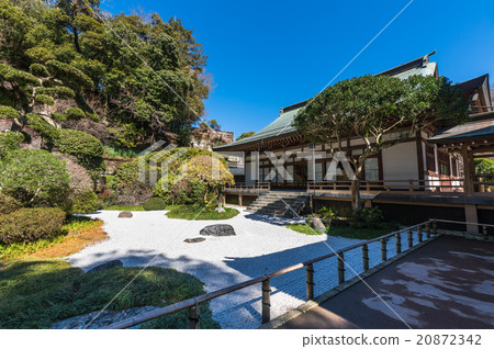 图库照片: kamakura jogokuji garden