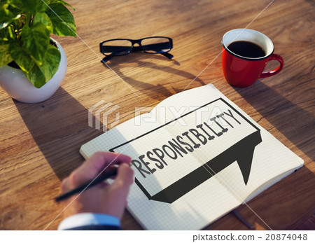 图库照片: responsibility obligation duty roles job concept