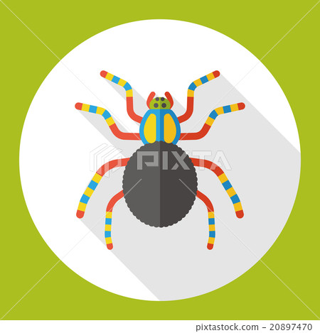 插图素材: insect bug flat icon