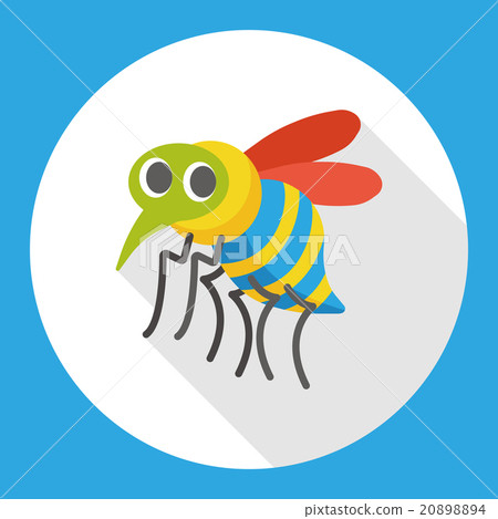 插图素材: insect bug flat icon