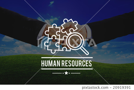 图库照片: human resources hiring employement contact concept