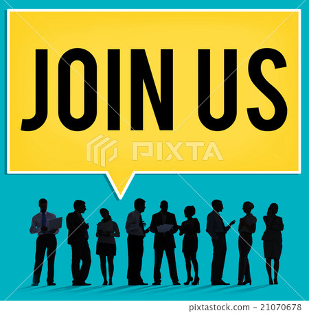 图库照片: join us information networking about business concept
