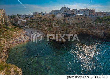 图库照片: polignano a mare, puglia, southern italy