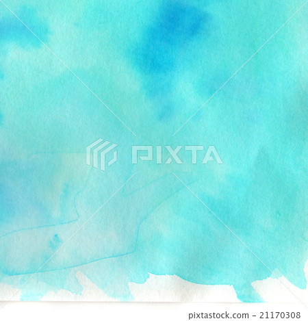 插图素材: aqua blue turquoise ocean color watercolor texture