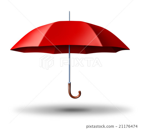 插图素材: red umbrella