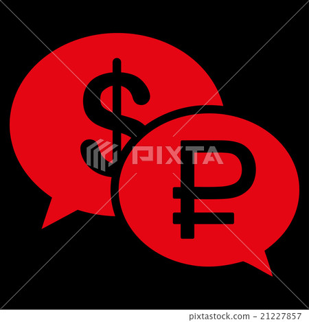 插图素材: rouble dollar transaction icon