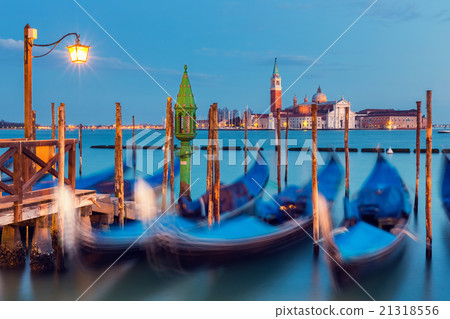 图库照片: gondolas in venice