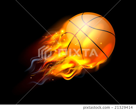 fireball\\'sheart,fireball\\'sheart 插图素材: basketball ball on fire 查看全部