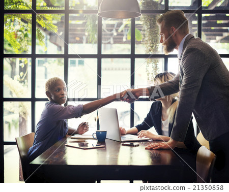 图库照片 business people handshake greeting deal concept