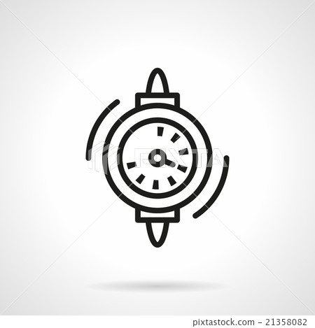 插图素材: water counter black line vector icon