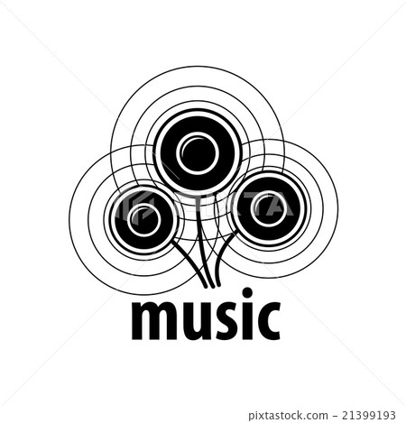插图素材: vector logo music