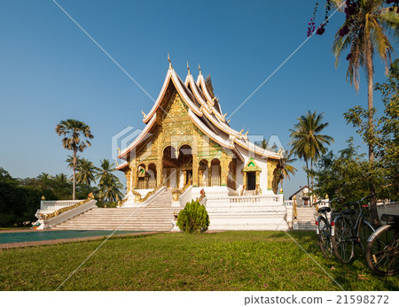 图库照片: temple in luang prabang royal palace museum, laos