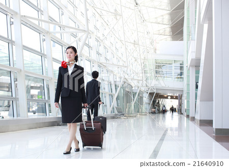 图库照片: 空乘人员