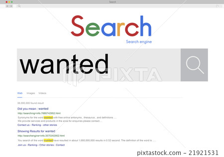 插图素材: wanted want needed require request research concept