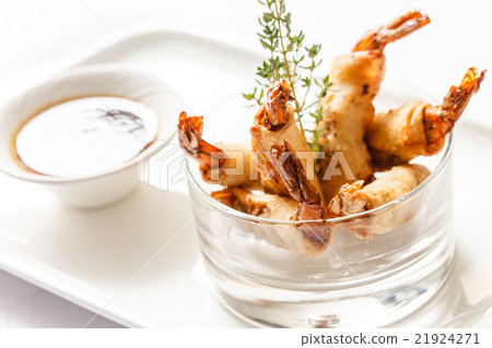 图库照片: fried shrimps