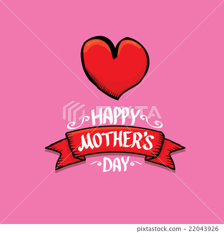 图库插图: happy mothers day typographical background