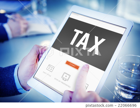 图库照片: tax taxation audit refund accounting concept