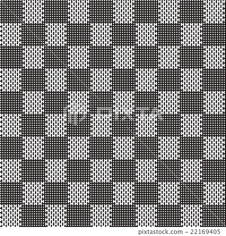 插图素材: black and white seamless fabric texture pattern