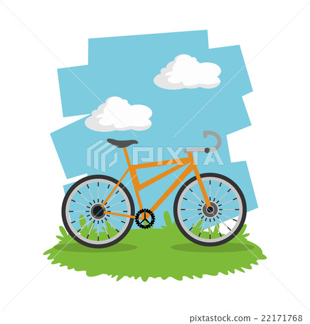 插图素材: ride a bike design , vector illustration