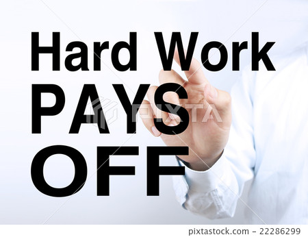 图库照片: hard work pays off