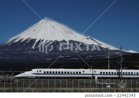 图库照片 东海道新干线富士山