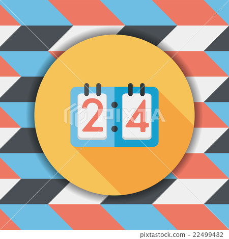 插图素材: scoreboard flat icon with long shadow,eps10