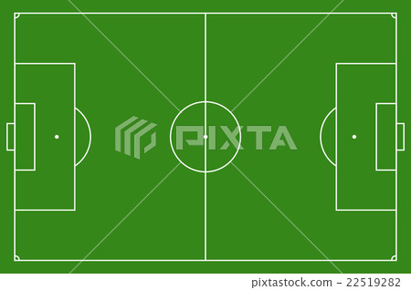 图库插图: soccer field, illustration