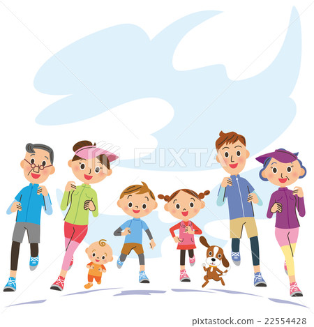 stock illustration: parenthood, parent and child, family