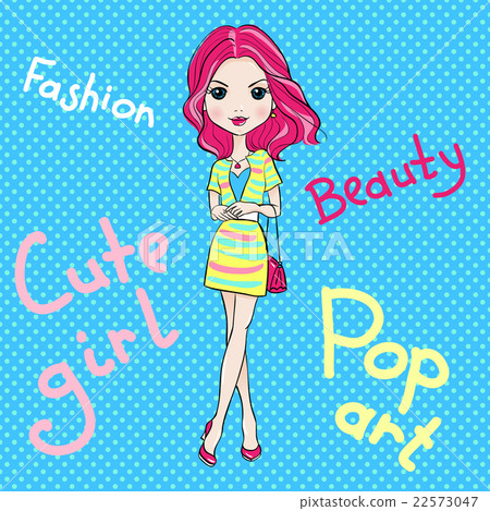 girl 首页 插图 姿势/表情/动作 表情 可爱 pop art cute fashion