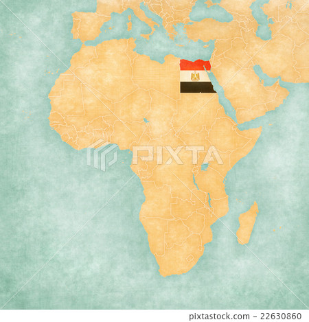 插图素材: map of africa - egypt