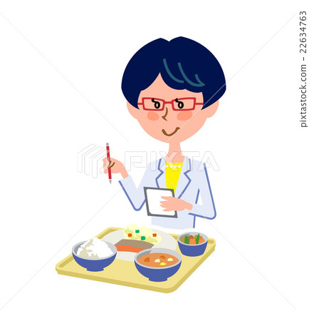 插图素材 营养师来管理膳食