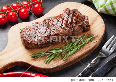 图库照片 grilled beef steak