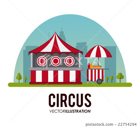 插图素材: circus tent design