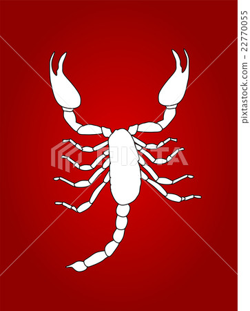 插图素材: scorpion silhouette icon vector illustration