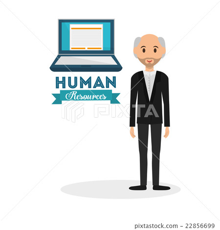 插图素材: human resources design. person icon. isolated