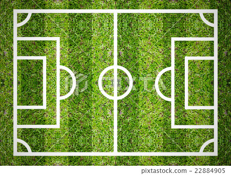 图库照片: green soccer field