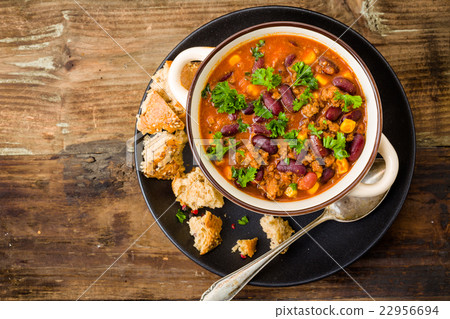 图库照片: chili con carne
